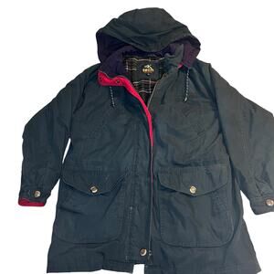 Vintage HK Tech Herman Kay Plaid Lined Hooded Jacket Men's Medium